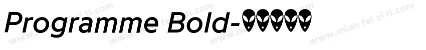 Programme Bold字体转换